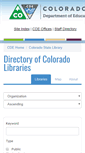 Mobile Screenshot of coloradolibraries.org