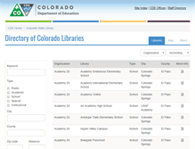 Tablet Screenshot of coloradolibraries.org